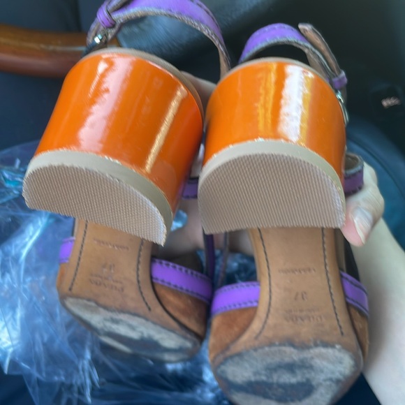 Prada 2005 spring suede sling back heels - Picture 6 of 6